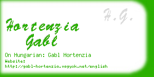 hortenzia gabl business card